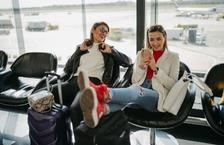 Waiting at an airport